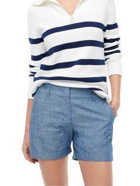 NWT J. Crew 5” Classic Chambray Shorts